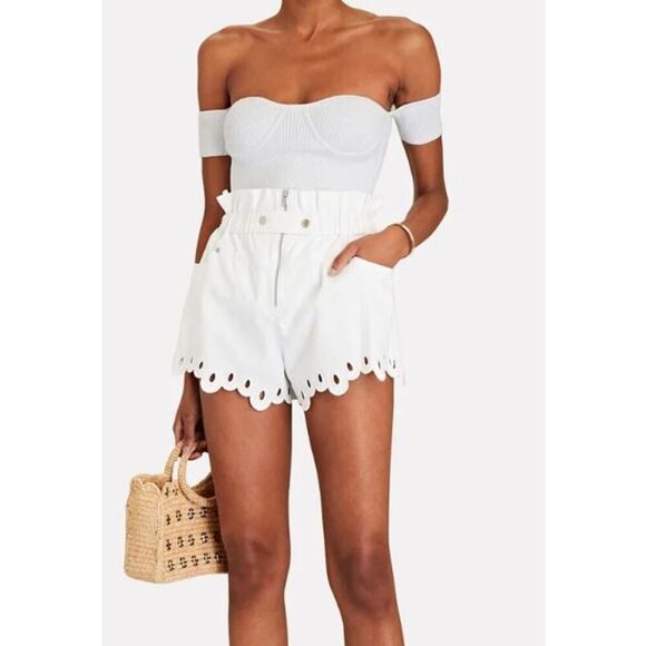 Helmut Lang Women's Pinched Contour Cold Shoulder Top XXS XS M L NWT 265 White - Picture 7 of 13